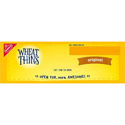 Wheat Thins Original Whole Grain Wheat Crackers, Party Size, 20 oz Box