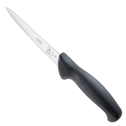 Mercer Culinary M23210 Millennia Black Handle, 10-Inch Wide Wavy Edge, Bread Knife