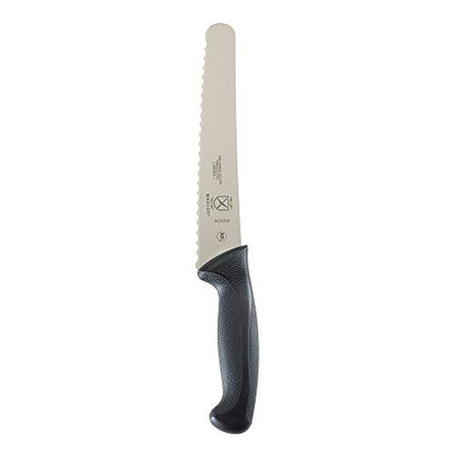 Mercer Culinary M23210 Millennia Black Handle, 10-Inch Wide Wavy Edge, Bread Knife