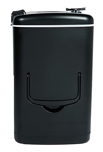 Frigidaire EFMIS175 Retro 9-Can Mini Personal Fridge Portable Cooler for Car, Office, Bedroom, Dorm Room, or Cabin, 11.8"D x 7.1"W x 10.1"H, Black