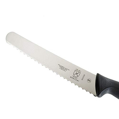 Mercer Culinary M23210 Millennia Black Handle, 10-Inch Wide Wavy Edge, Bread Knife