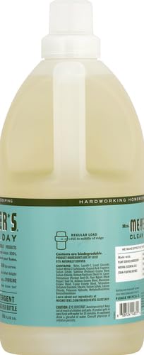 MRS. MEYER'S CLEAN DAY Liquid Laundry Detergent, Biodegradable Formula Infused with Essential Oils, Lavender, 64 oz (64 Loads)