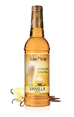 Jordan's Skinny Syrups Sugar Free Coffee Syrup, Vanilla Flavor Drink Mix, Zero Calorie Flavoring for Chai Latte, Protein Shake, Food and More, Gluten Free, Keto Friendly, 25.4 Fl Oz, 2 Pack