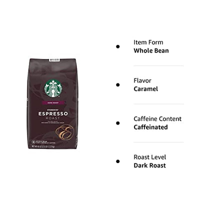 Starbucks Blonde Espresso Roast Whole Coffee Beans, 200g