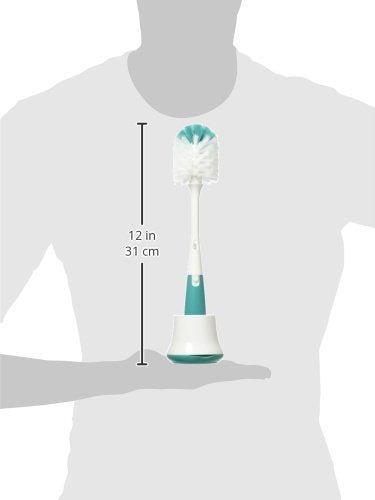 OXO Tot Bottle Brush with Nipple Cleaner and Stand - Gray