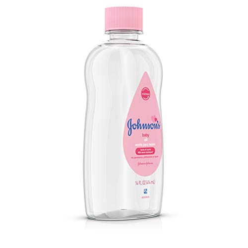 Johnson's Baby Oil, Pure Mineral Oil to Prevent Moisture Loss, Original 3 fl. oz