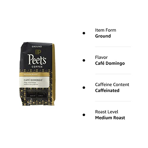 Peet's Coffee Major Dickason's Blend, Dark Roast Ground Coffee, 20 oz