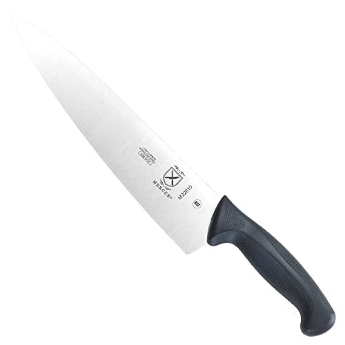 Mercer Culinary M23210 Millennia Black Handle, 10-Inch Wide Wavy Edge, Bread Knife