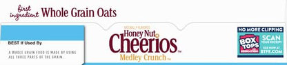 Honey Nut Cheerios Heart Healthy Cereal Cup, 1.8 OZ Single Serve Cereal Cup (Pack of 12)