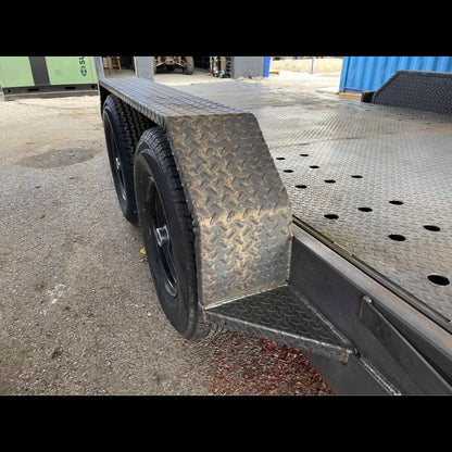 (2) 72”x10”x17” Trailer Fenders Tandem & Backing Plates (local pickup only)