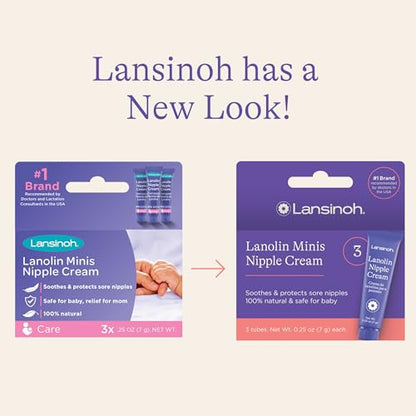 Lansinoh Lanolin Nipple Cream, Safe Nipple Balm for Baby and Mom, Breastfeeding Essentials, 1.41 Ounces