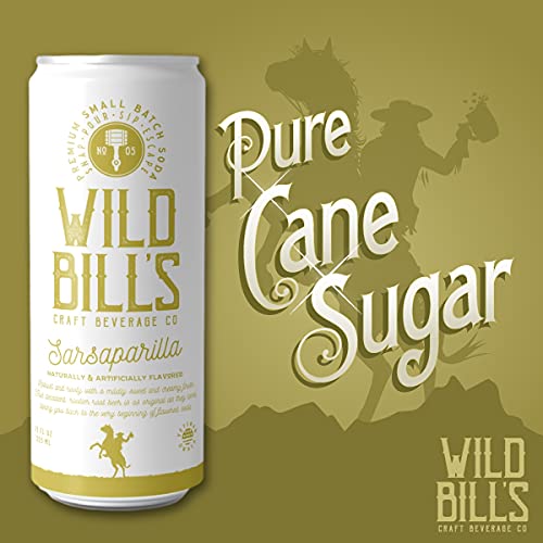 Wild Bill's Craft Soda Soft Drinks Fruity Variety Pack, Strawberry, Grape, Rocket Pop, Black Cherry, Orange Cream, Pure Cane Sugar, Caffeine Free, NO High Fructose Corn Syrup, Gluten Free 12 Pack