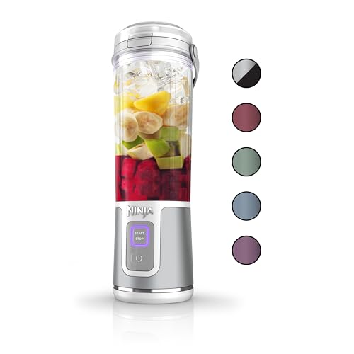 Ninja BC151EM Blast Portable Blender, Cordless, 18oz. Vessel, Personal Blender-for Shakes & Smoothies, BPA Free, Leakproof-Lid & Sip Spout, USB-C Rechargeable, Dishwasher Safe Parts