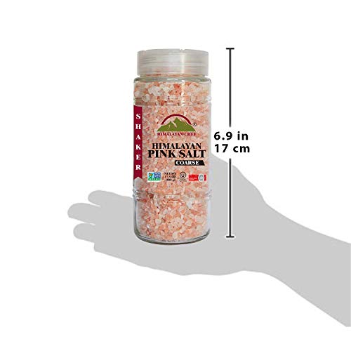 Himalayan Chef Pink Himalayan Salt Coarse Grain, Plastic Jar - 5 lbs. For Refill Grinders