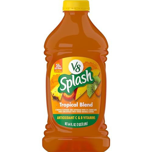 V8 Splash Tropical Blend Flavored Juice Beverage, 64 fl oz Bottle