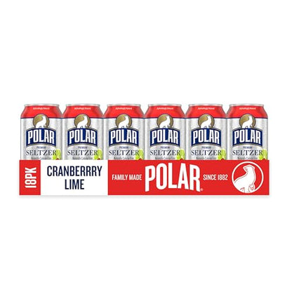 Polar Seltzer Water Original, 12 fl oz cans, 18 pack