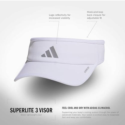 adidas Women's Superlite Sport Performance Visor for sun protection and outdoor activity