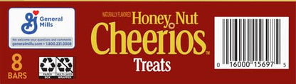 Honey Nut Cheerios Breakfast Cereal Treat Bars, Snack Bars, 8 ct