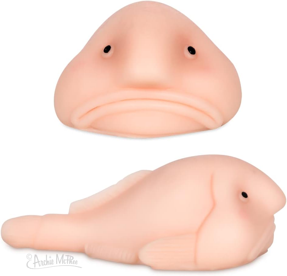 Accoutrements Sunny The Blobfish - Novelty Toy- Squishy Toy