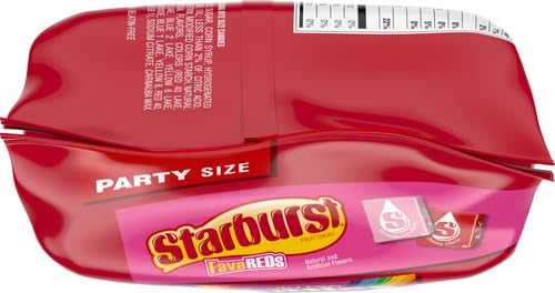 SKITTLES Original, SKITTLES Wild Berry & STARBURST Original and STARBURST FaveReds Fun Size Nut Free Individually Wrapped Trick or Treat Halloween Candy Variety Pack, Party Size, 20.13 Oz Bulk Bag