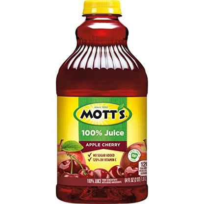 Mott's 100% Original Apple Juice, 8 Fl Oz Bottles, 24 Count (4 Packs Of 6), 2 Servings Of Fruit, 100% Fruit Juice, Gluten-free, Caffeine-free, Kosher, Contains No Artificial Colors Or Sweeteners