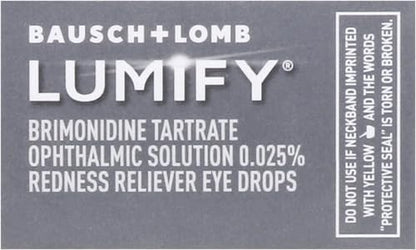 LUMIFY Redness Reliever Eye Drops 0.08 Ounce (2.5mL)