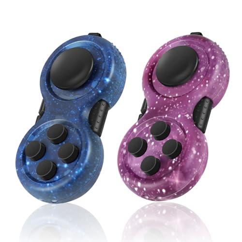 WTYCD Original Fidget Toy Game, Rubberized classical Controller Fidget Concentration Toy with 8-Fidget Functions and Lanyard - Excellent for Relieving Stress and Anxiety