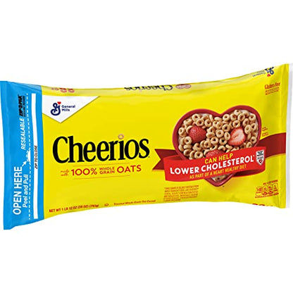 Cheerios Cereal, Limited Edition Happy Heart Shapes, Heart Healthy Cereal With Whole Grain Oats, Giant Size, 20 oz