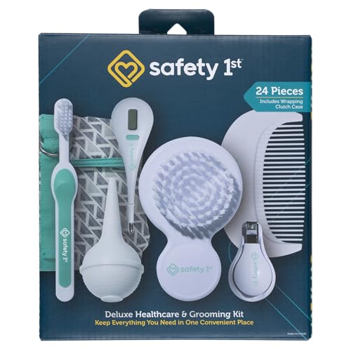 Safety 1st Deluxe 25-Piece Baby Healthcare and Grooming Kit (Arctic Blue)