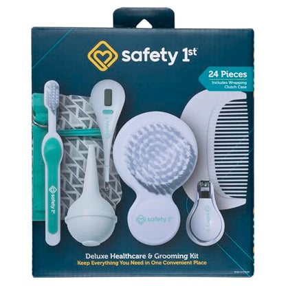 Safety 1st Deluxe 25-Piece Baby Healthcare and Grooming Kit (Arctic Blue)