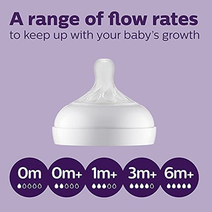 Philips AVENT Natural Response Baby Bottle Nipples Flow 5, 6M+, 4pk, SCY965/04