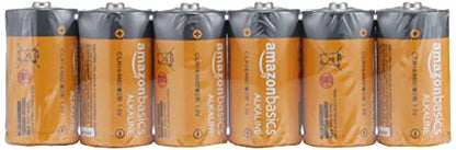 Amazon Basics 4-Pack C Cell Alkaline All-Purpose Batteries, 1.5 Volt, 5-Year Shelf Life