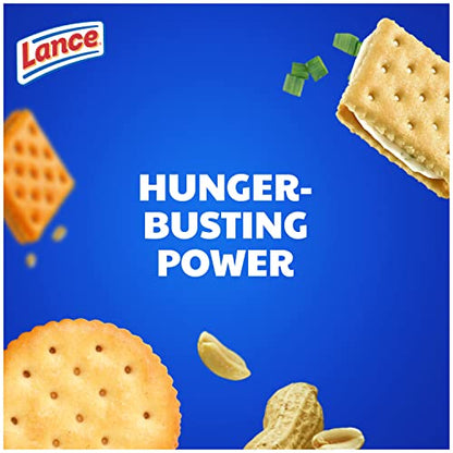 Lance Sandwich Crackers, Captain's Wafer Grilled Cheese, 10 Individual Packs, 6 Sandwiches Each