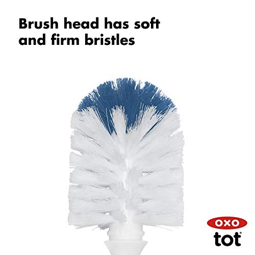 OXO Tot Bottle Brush with Nipple Cleaner and Stand - Gray