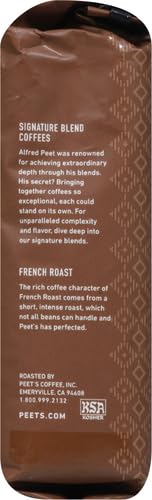 Peet's Coffee Major Dickason's Blend, Dark Roast Ground Coffee, 20 oz