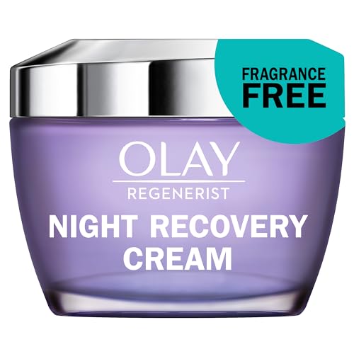 Olay Regenerist Night Recovery Cream Face Moisturizer, Fragrance Free, 1.7 oz