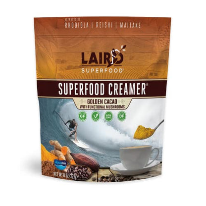 Laird Superfood Non-Dairy Superfood Creamer - Coconut Powder Coffee Creamer - Sweet & Creamy - Gluten Free, Non-GMO, Vegan - 16 oz. Bag, Pack of 1