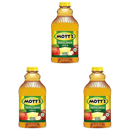 Mott's 100% Original Apple Juice, 8 Fl Oz Bottles, 24 Count (4 Packs Of 6), 2 Servings Of Fruit, 100% Fruit Juice, Gluten-free, Caffeine-free, Kosher, Contains No Artificial Colors Or Sweeteners