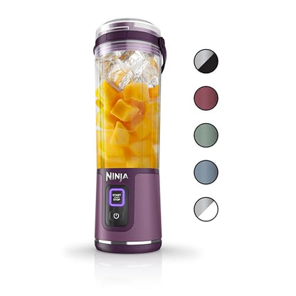 Ninja BC151EM Blast Portable Blender, Cordless, 18oz. Vessel, Personal Blender-for Shakes & Smoothies, BPA Free, Leakproof-Lid & Sip Spout, USB-C Rechargeable, Dishwasher Safe Parts