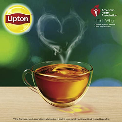 Lipton Unsweetened Iced Tea Bags, Family Size Tea Bags, 144 Total Tea Bags (24ct - Pack of 6)