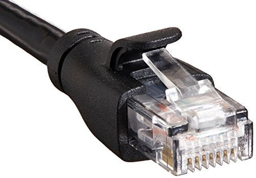 Amazon Basics RJ45 Cat-6 Ethernet Patch Cable, 1Gpbs Transfer Speed, Gold-Plated Connectors, 25 Foot (7.6 Meters), Black