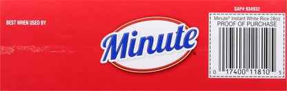 Minute White Rice, Instant White Rice for Quick Dinner Meals, 72-Ounce Box