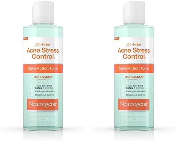 Neutrogena Oil-Free Acne Stress Control Triple-Action Toner, 8 Fluid Ounce