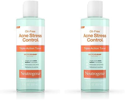 Neutrogena Oil-Free Acne Stress Control Triple-Action Toner, 8 Fluid Ounce