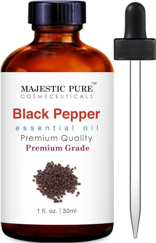 MAJESTIC PURE Basil Essential Oil, Premium Grade, Pure and Natural Premium Quality Oil, 4 Fl Oz