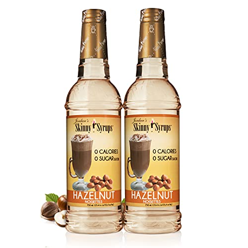 Jordan's Skinny Syrups Sugar Free Coffee Syrup, Vanilla Flavor Drink Mix, Zero Calorie Flavoring for Chai Latte, Protein Shake, Food and More, Gluten Free, Keto Friendly, 25.4 Fl Oz, 2 Pack