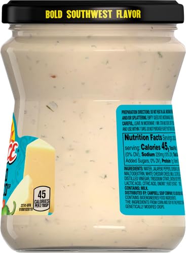 Pace Queso, Queso Blanco Cheese Dip, Great for Nachos, 15 oz Jar