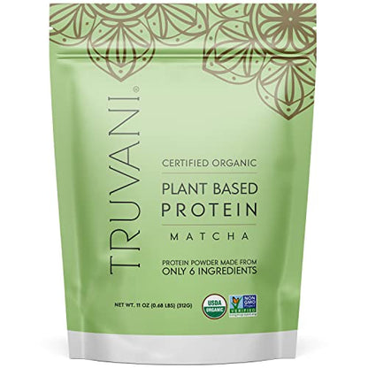 Truvani Vegan Pea Protein Powder | Banana Cinnamon | 20g Organic Plant Based Protein | 1 Serving | Keto | Gluten & Dairy Free | Low Carb | No Added Sugar