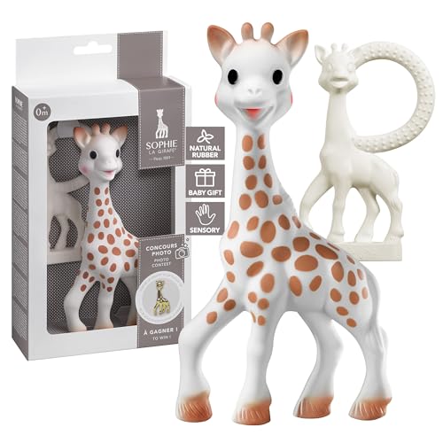 Sophie la girafe | Handcrafted for 60 Years in France | Natural Rubber | Designed for Teething Babies | Awaken All 5 Senses | Easy to Clean | Pack of 1