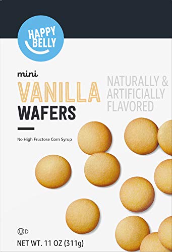 Amazon Brand - Happy Belly Vanilla Wafers, 12 ounce (Pack of 1)